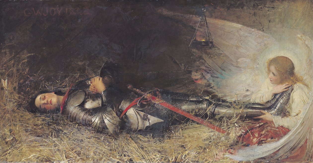 Johanna von Orleans schläft, 1895 von George William Joy