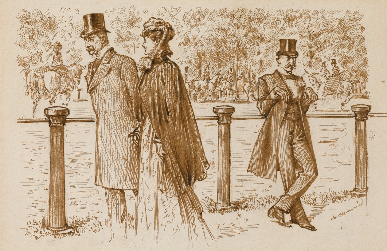 En Passant: Das ist Bounderson, nicht wahr? Er hätte als Welpe ertränkt werden sollen!, Punch Magazine, 23. Juli 1892 von George du Maurier