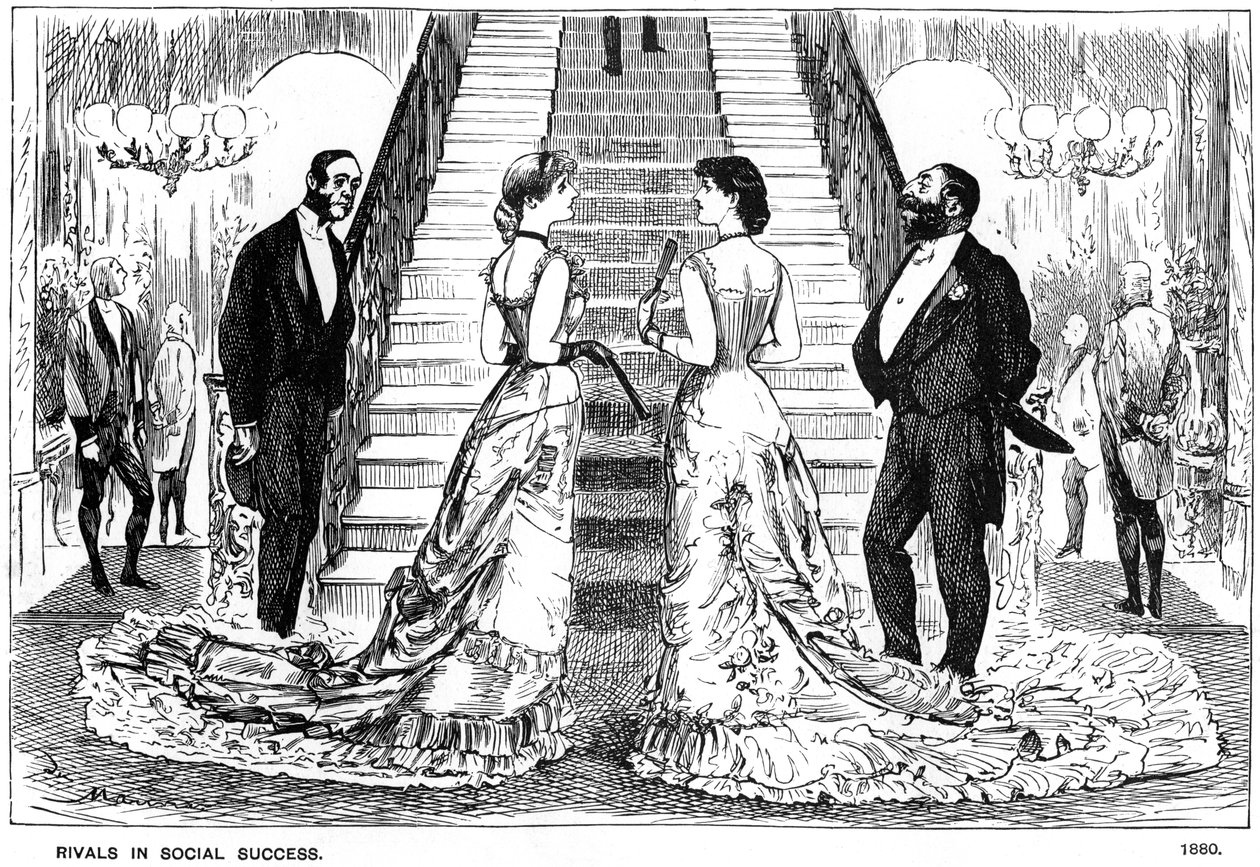 Rivalen im gesellschaftlichen Erfolg, 1880 1891 von George du Maurier