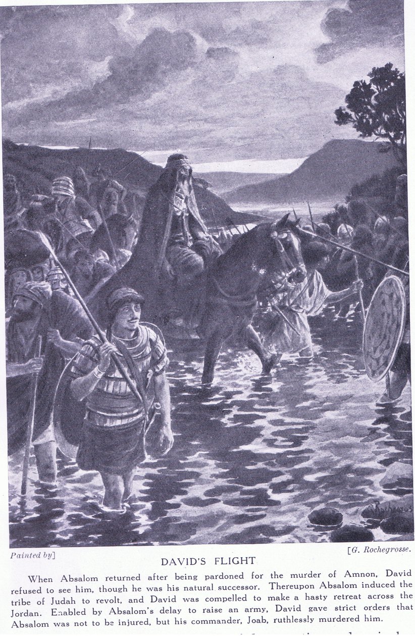 Davids Flucht von Georges Marie Rochegrosse