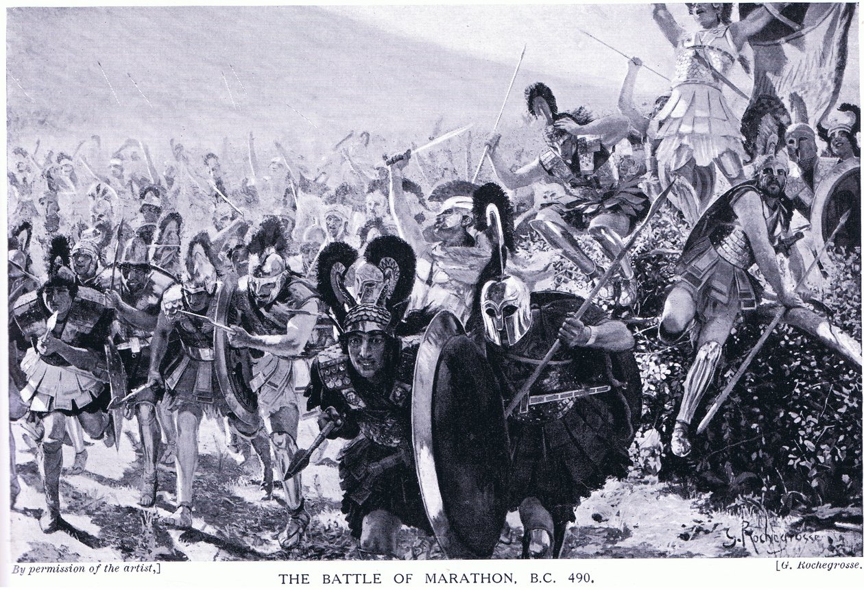 Die Schlacht bei Marathon 490 v. Chr. von Georges Marie Rochegrosse