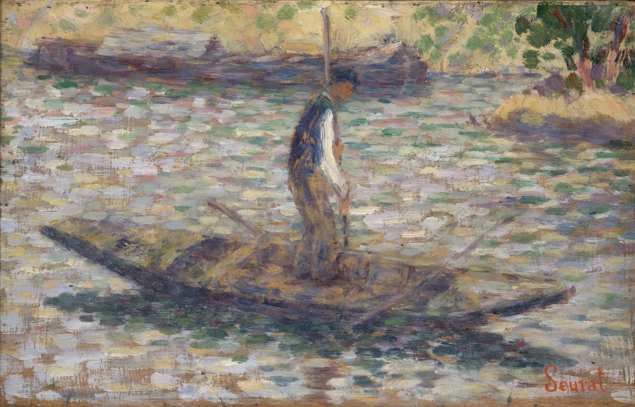 Ein Fischer, ca. 1884 von Georges Seurat
