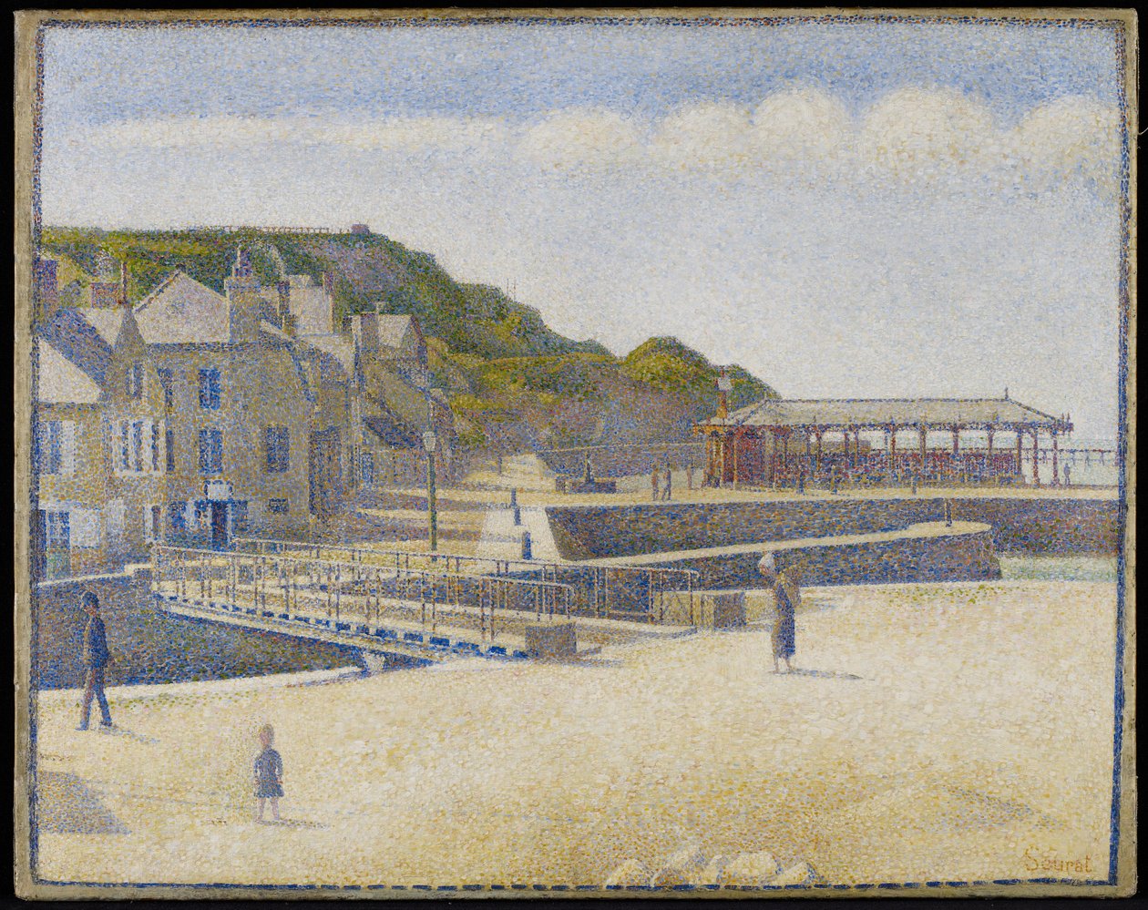 Port-en-Bessin, 1888 von Georges Seurat