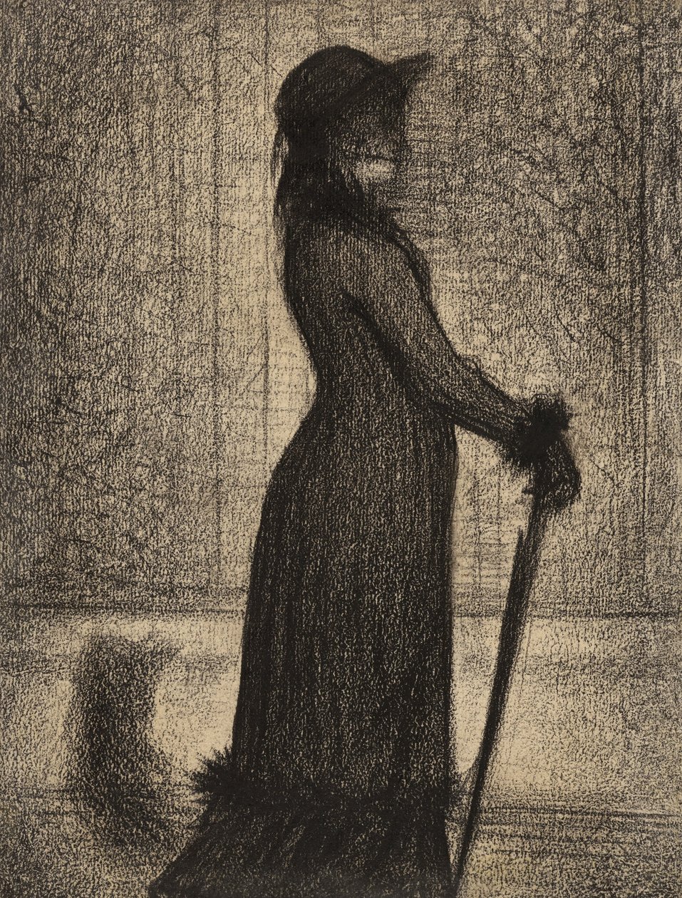 Spazierende Frau (Une élégante) von Georges Seurat