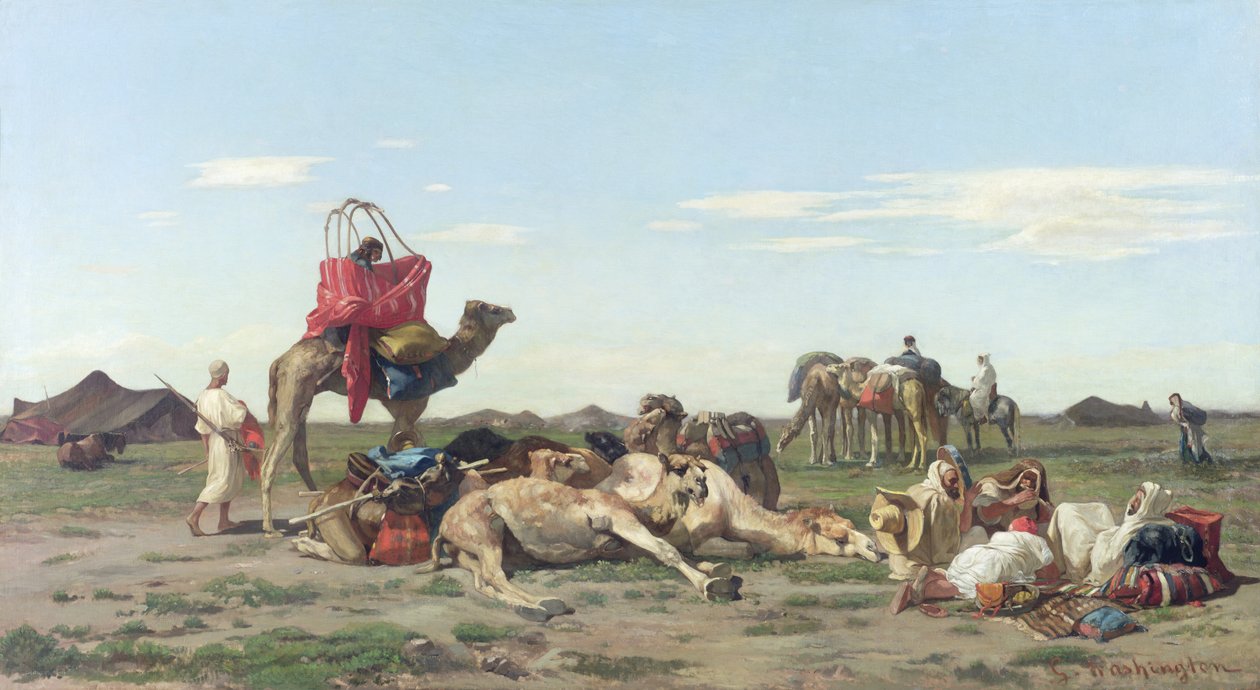 Nomaden in der Wüste, 1861 von Georges Washington