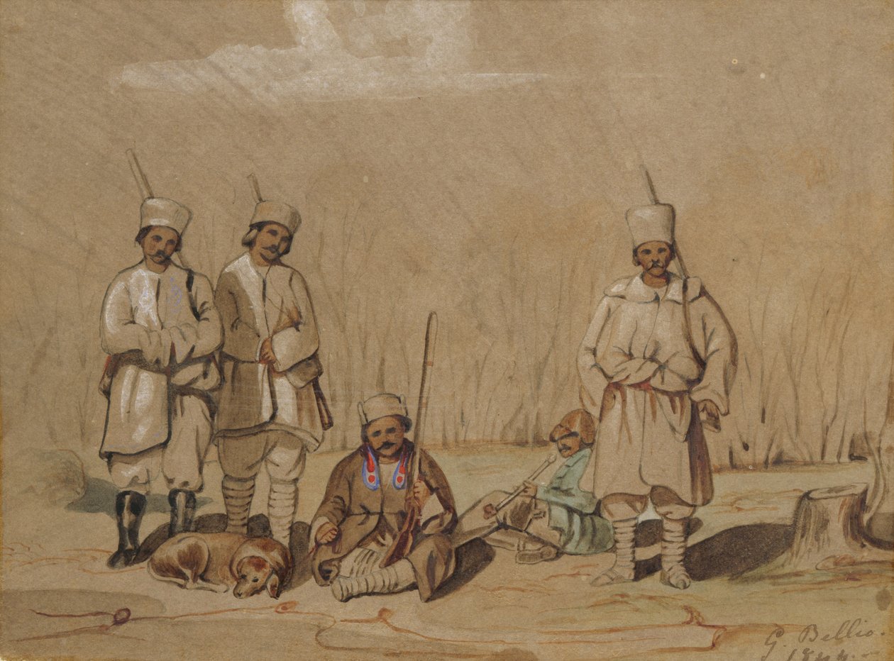 Soldaten entspannen sich, 1844 von Georges de Bellio