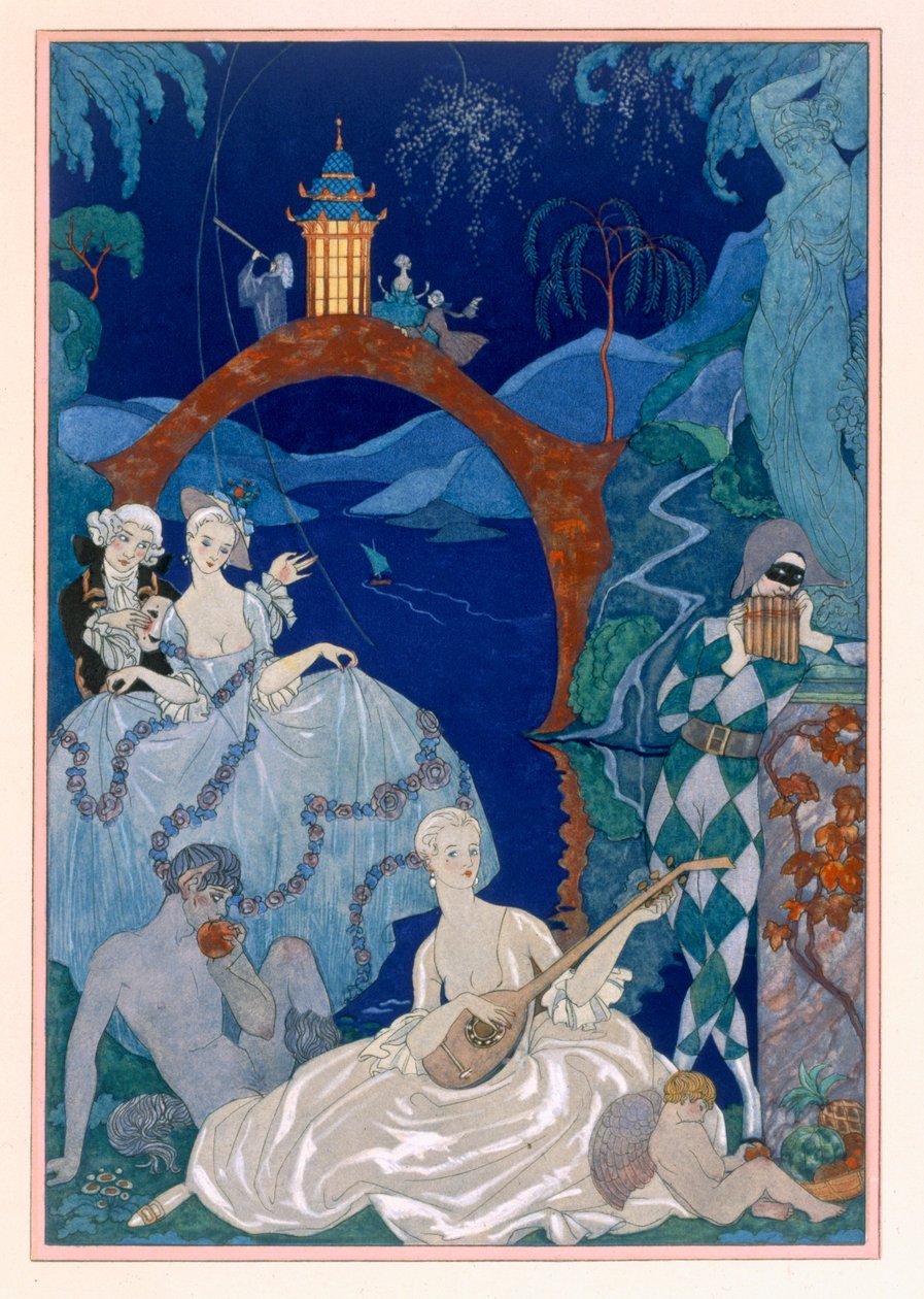 Ball unter dem blauen Mond, Illustration für 