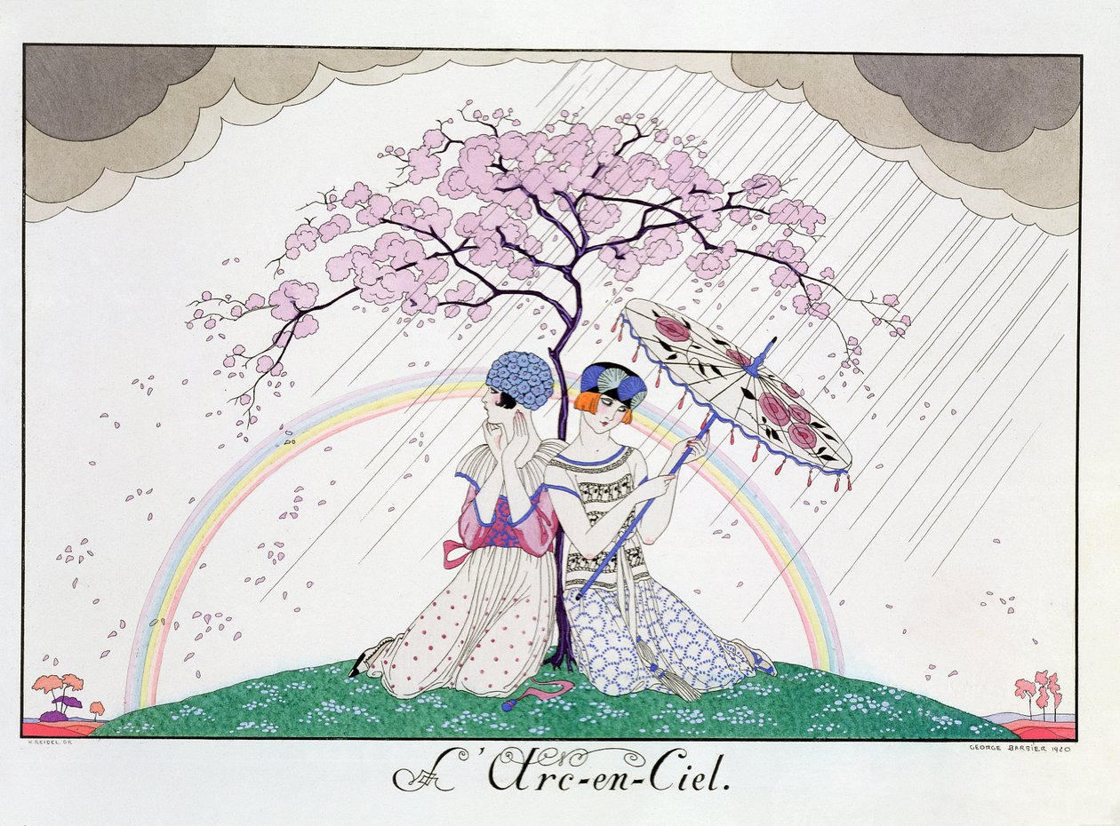 Der Regenbogen (graviert von Henri Reidel) von Georges (after) Barbier