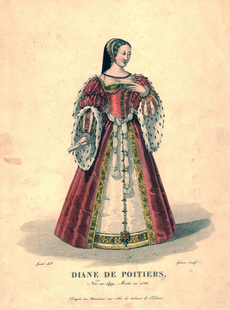 Diane de Poitiers, frühes 19. Jahrhundert von Georges Jacques Gatine