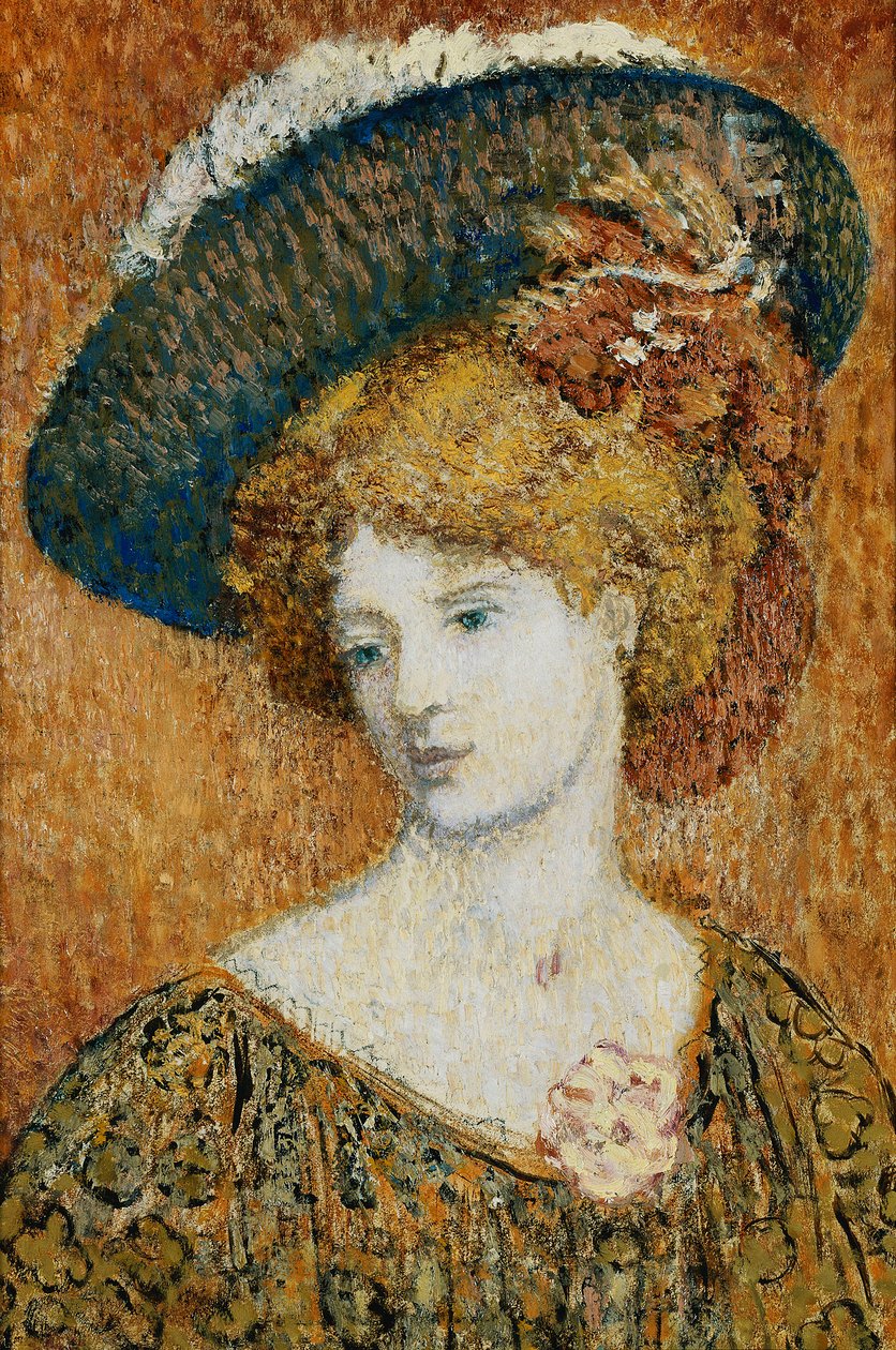 Frau mit Hut; Femme au Chapeau - Vrouw met Hoed von Georges Lemmen