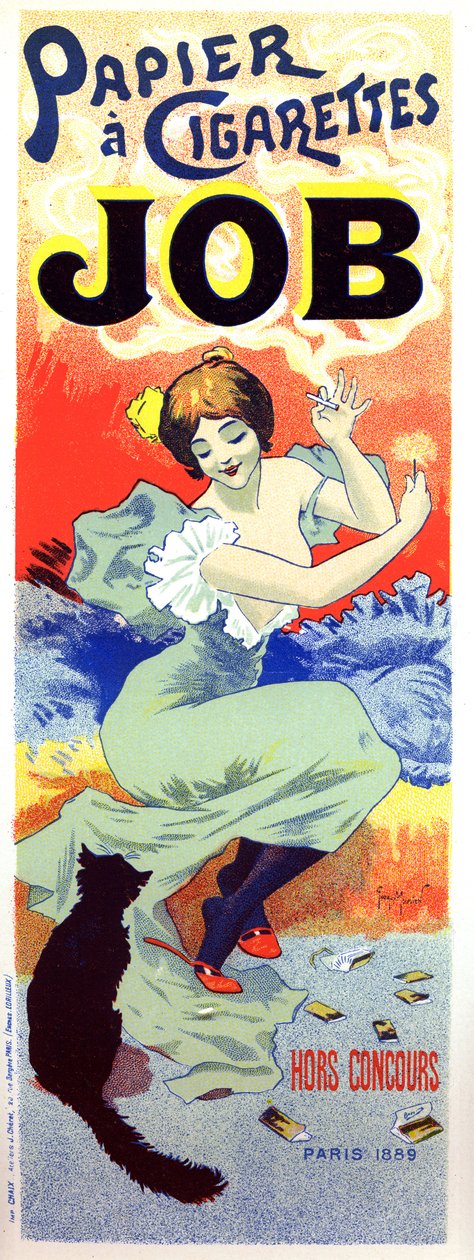 Job-Zigarettenpapier. Plakat von Georges Meunier von Georges Meunier