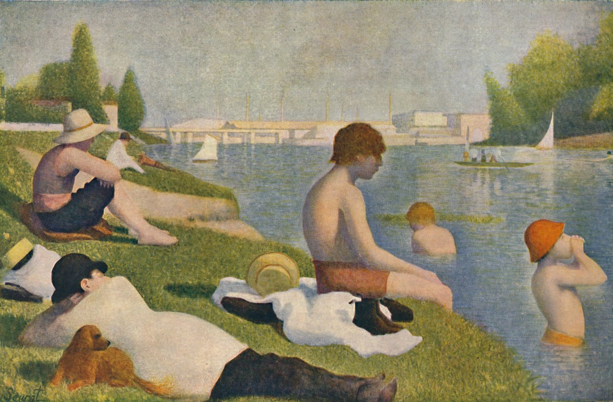 La Baignade, Badende in Asnières, 1884, 1937 von Georges Pierre Seurat