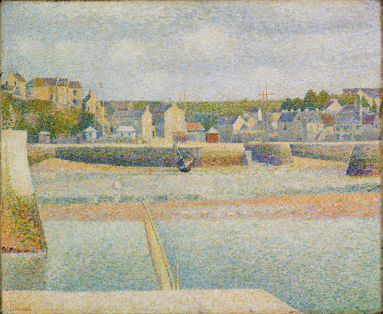 Port-en-Bessin: Der Außenhafen (Ebbe) von Georges Pierre Seurat