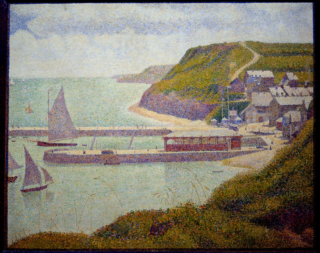 Port en Bessin, vor dem Hafen, Flut von Georges Pierre Seurat