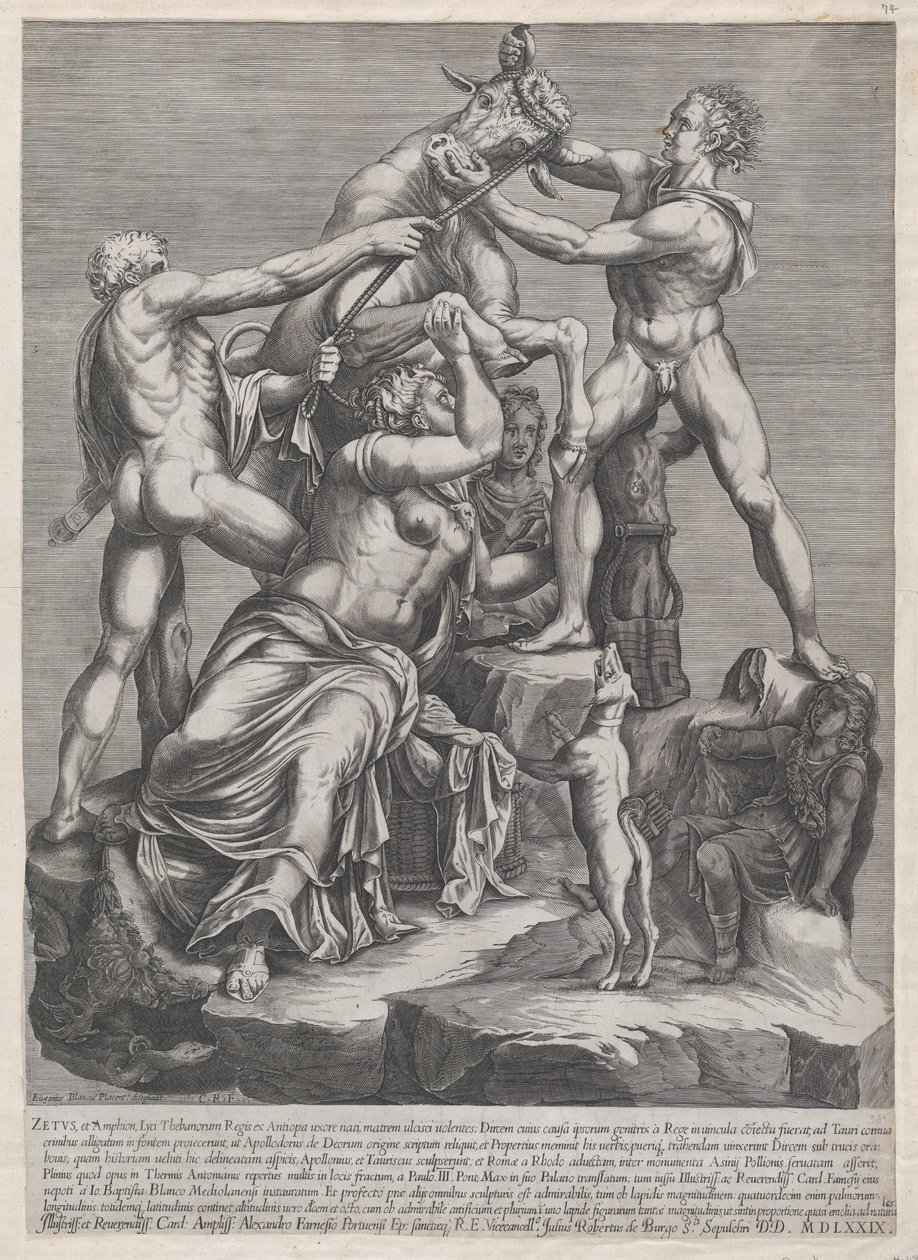 Speculum Romanae Magnificentiae: Das Schicksal der Dirce, 1579 von Georges Reverdy