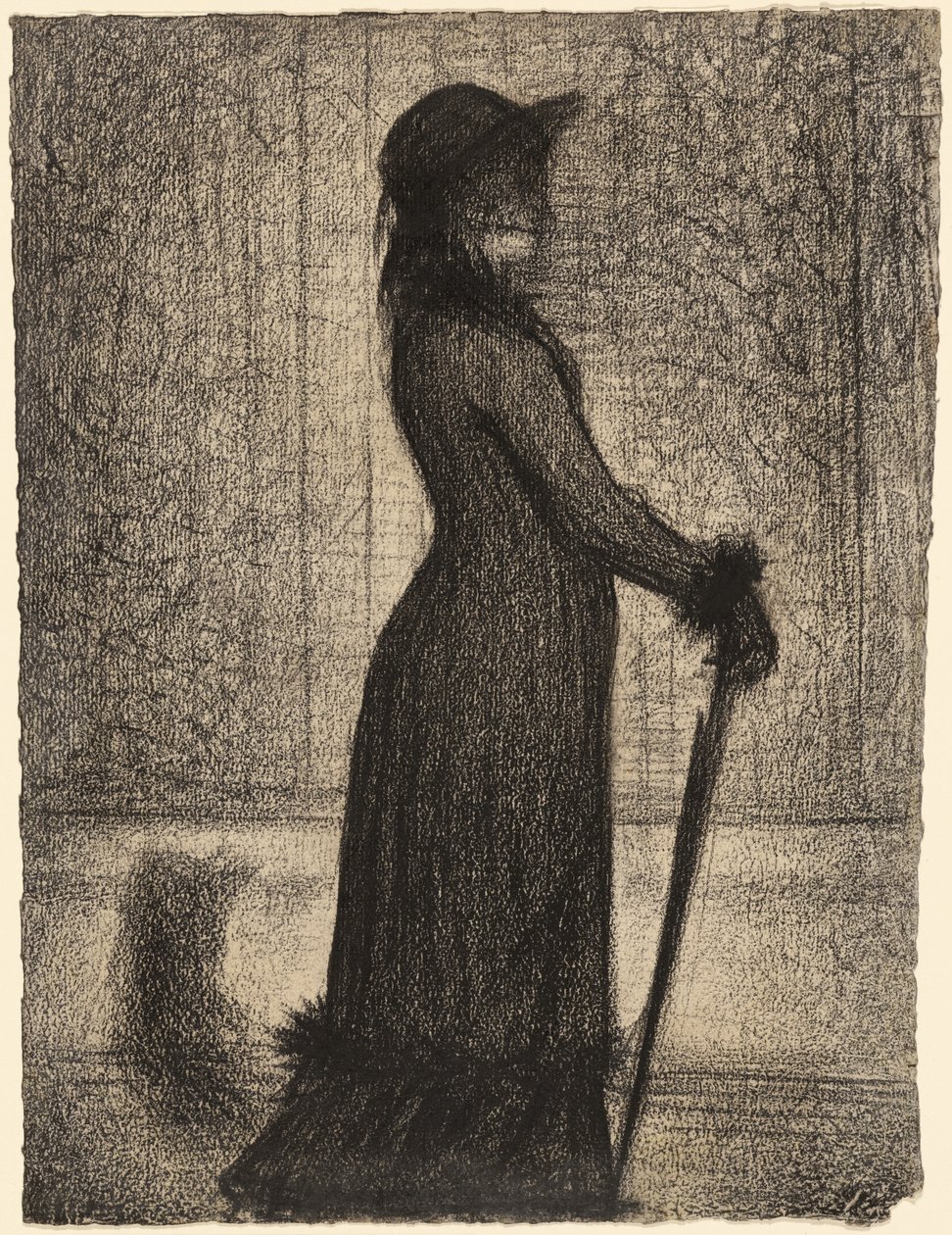 Spaziergang einer Frau (Une élégante) von Georges Seurat