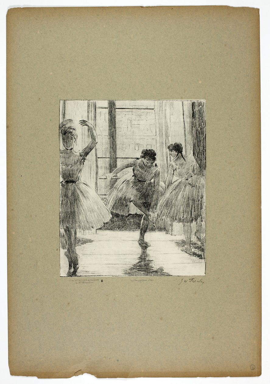 Vor dem Ballettunterricht von Georges William Thornley