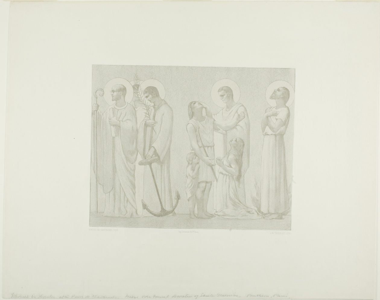 Legendäre Heilige von Frankreich (Mittelteil) von Georges William Thornley