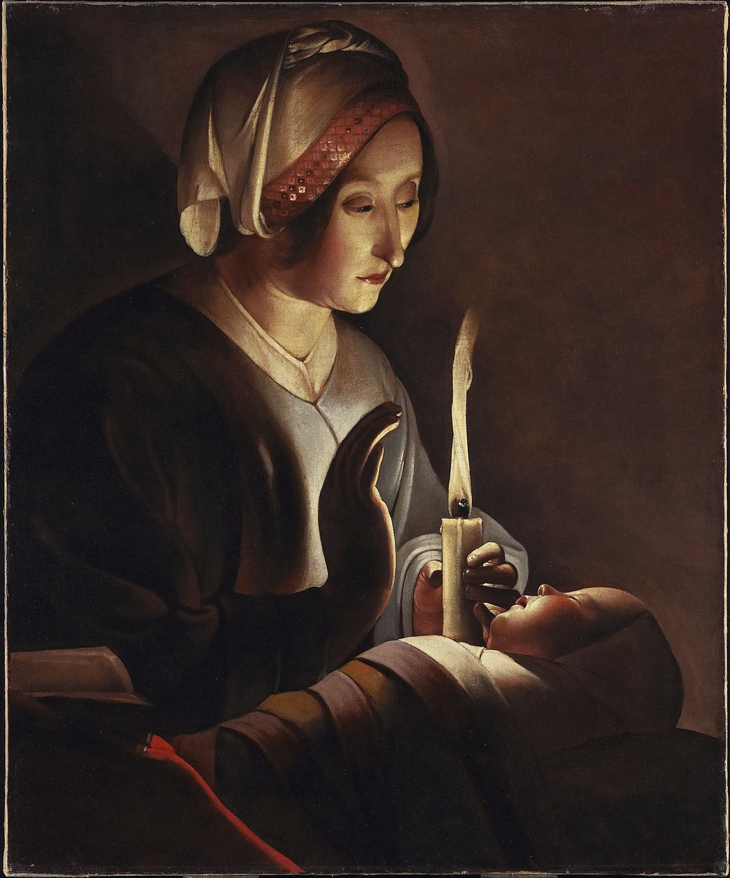 Heilige Anna mit dem Christuskind, 1645-ca. 1650 von Georges de La Tour