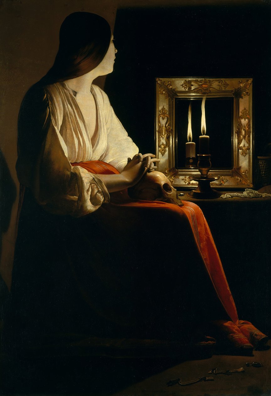 Die reuige Magdalena, ca. 1640. von Georges de La Tour