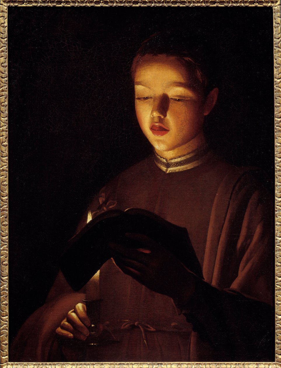 Der junge Sänger. von Georges de La Tour