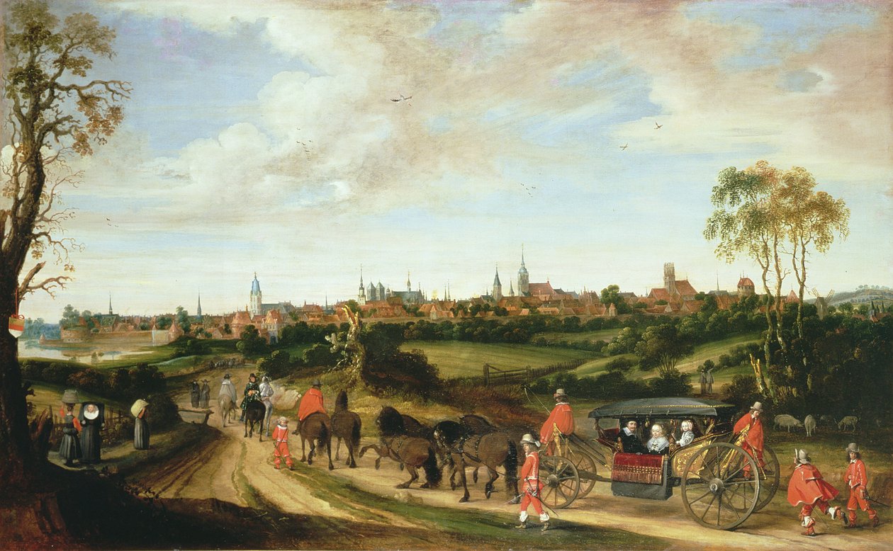 Der niederländische Gesandte Adriaan Pauw kommt in Münster an, 1648 von Gerard ter Borch