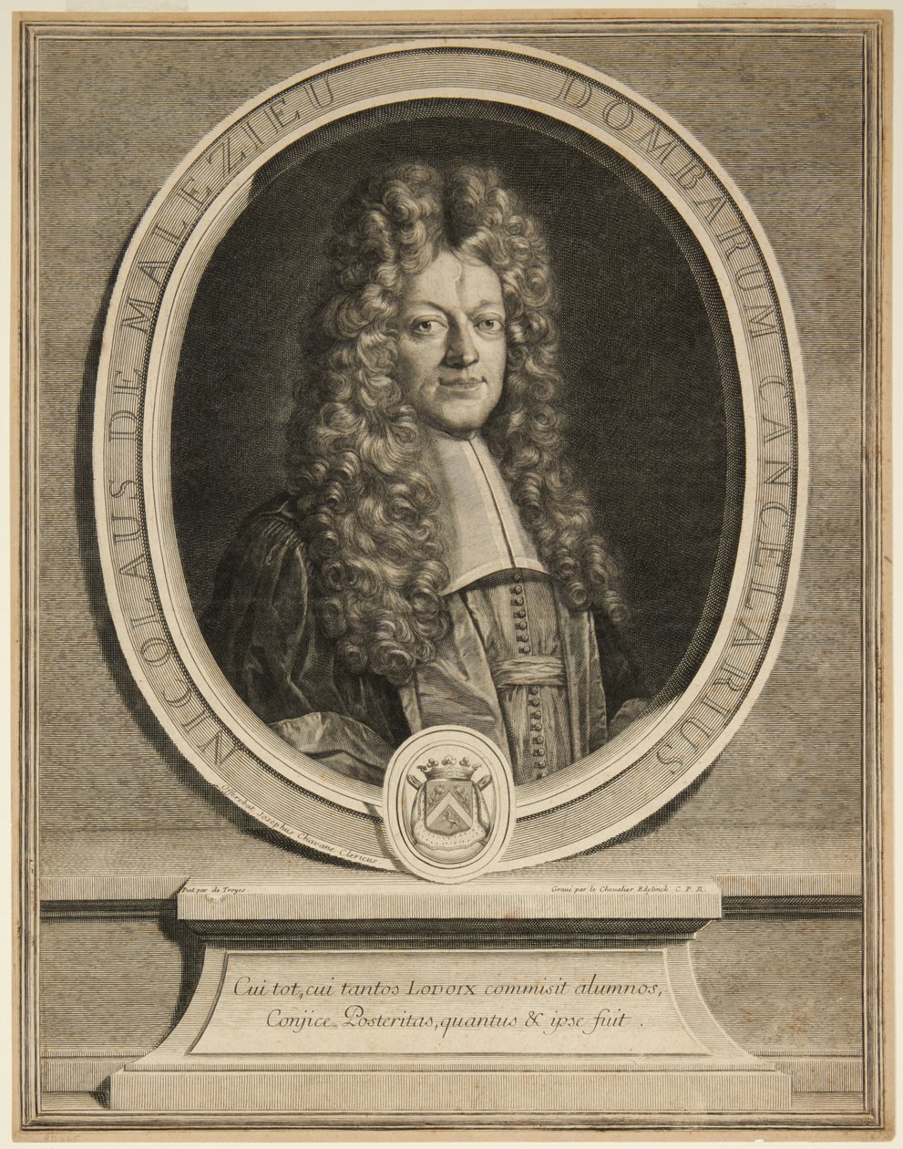 Nicholaus de Malézieu von Gérard Edelinck