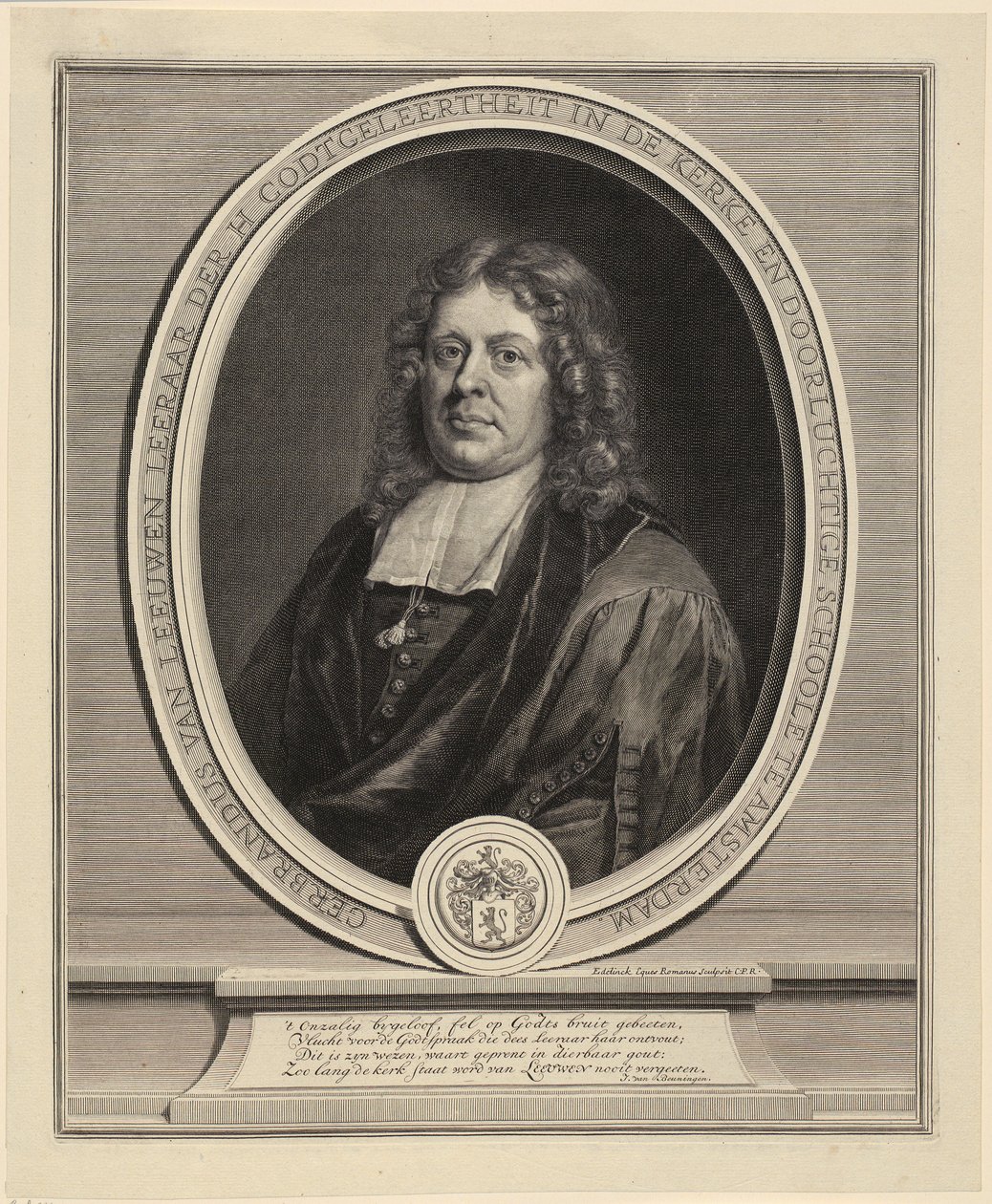 Porträt von Jules-Paul de Lionne von Gérard Edelinck