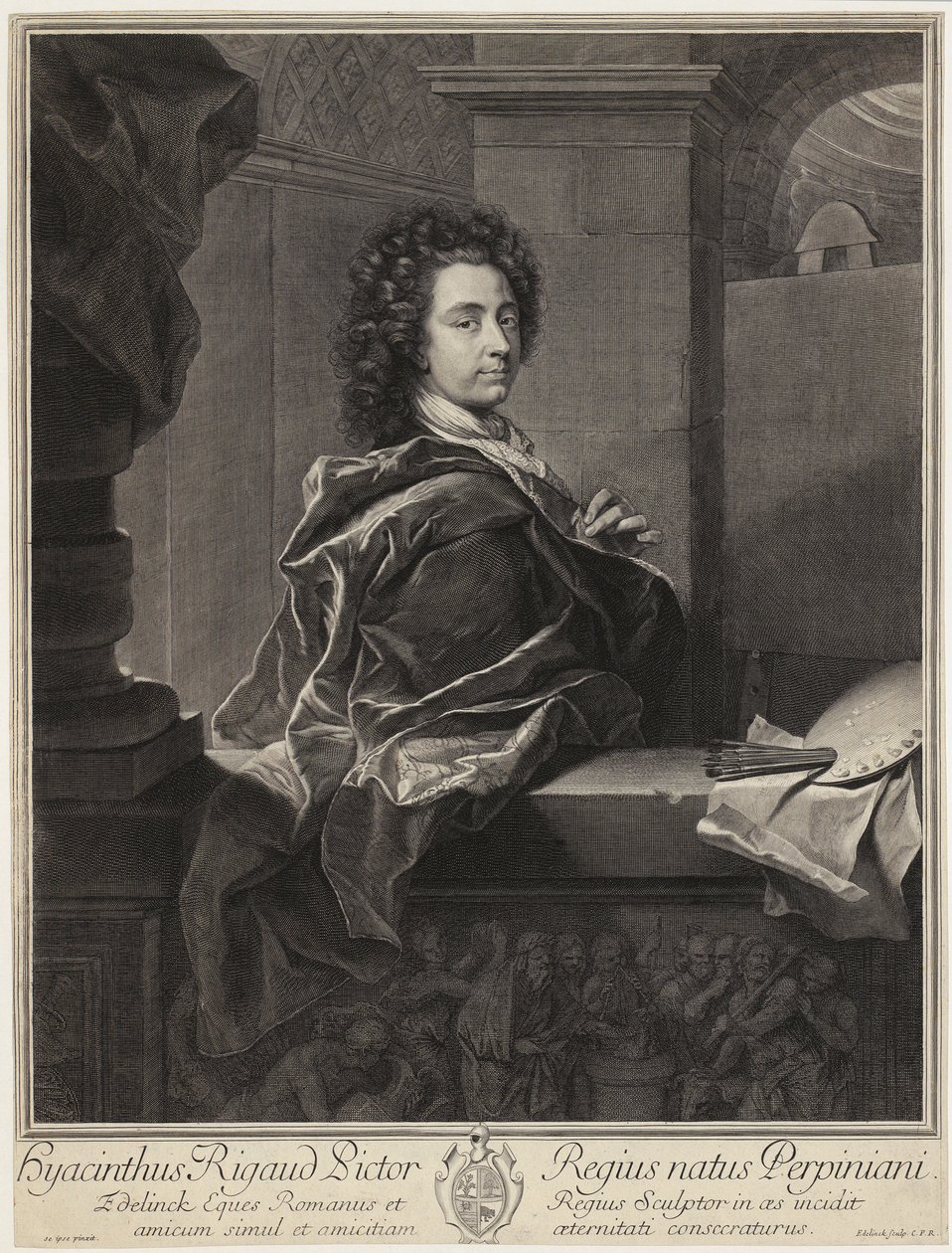 Porträt von Tizian von Gérard Edelinck
