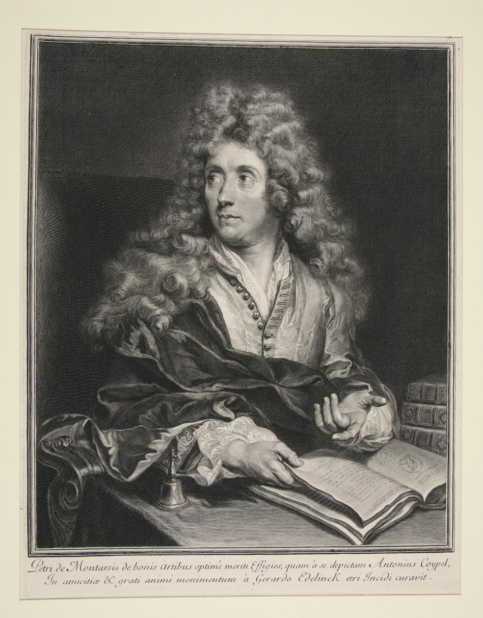 Porträt von Antoine Coypel von Gérard Edelinck