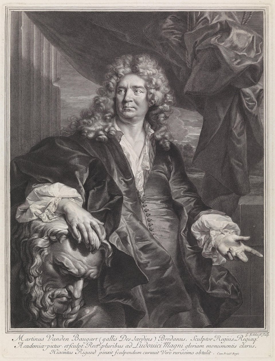 Porträt von Martinus van den Baugart von Gérard Edelinck