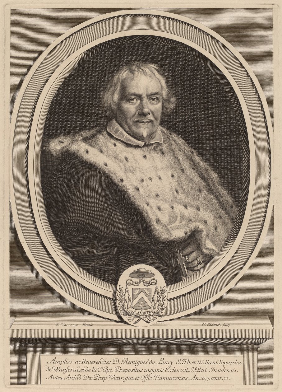 Remi Du Laury von Gerard Edelinck after Jacob van Oost II