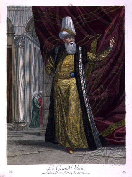 Der Großwesir in zeremoniellen Roben und Turban von Gerard Jean Baptiste Scotin