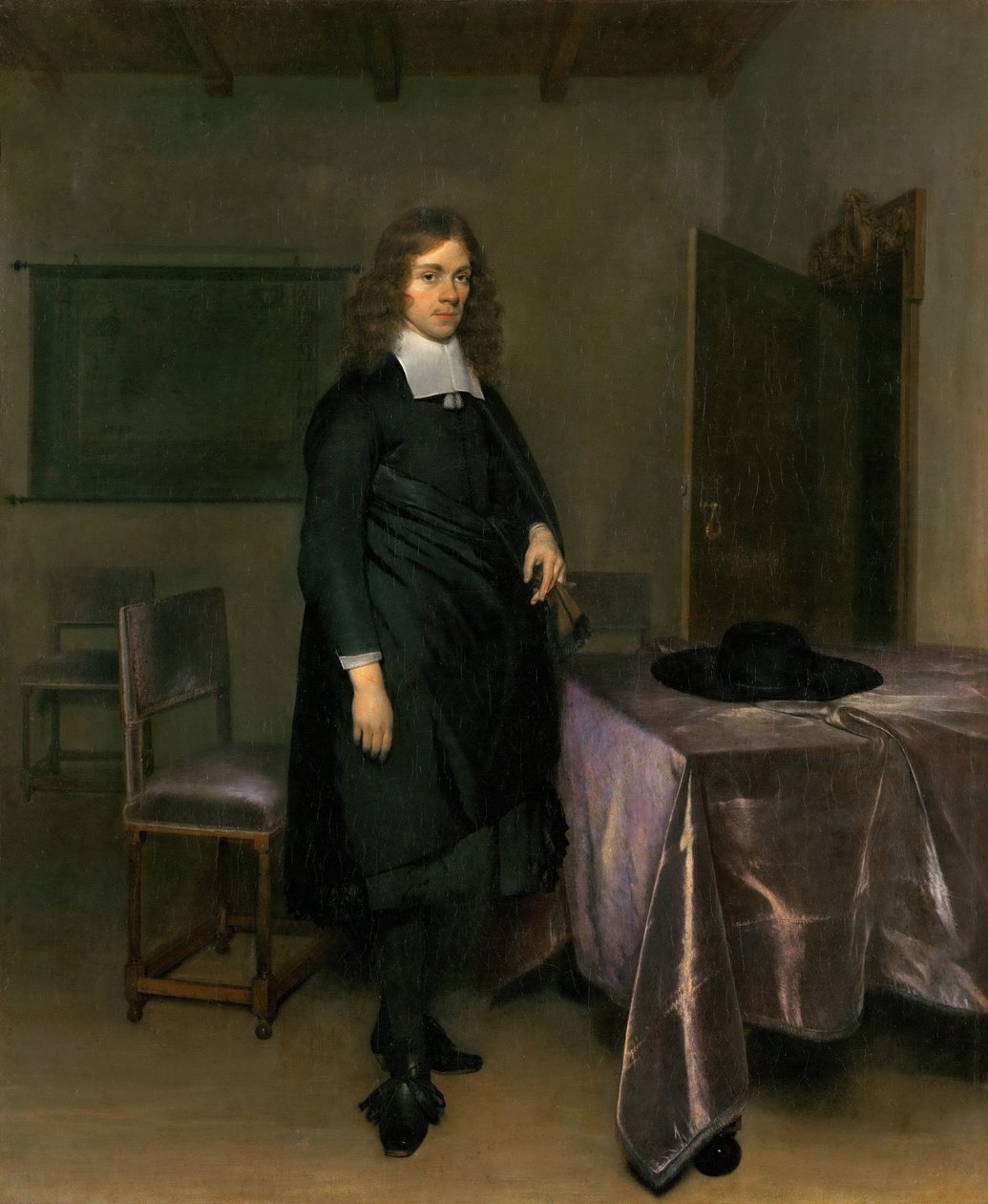 Porträt eines Mannes von Gerard Ter Borch the Younger