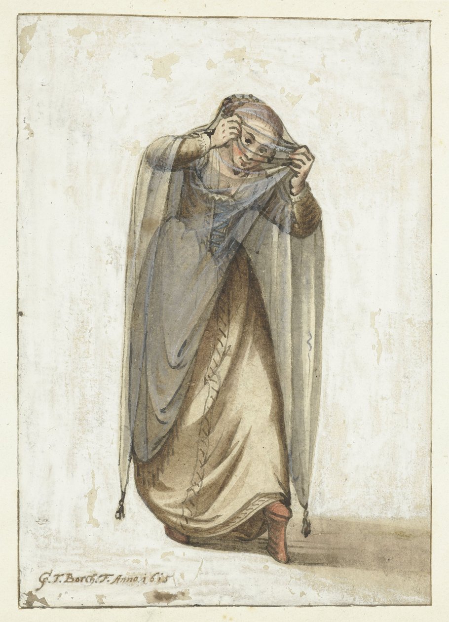 Venezianische Kurtisane von Gerard ter Borch