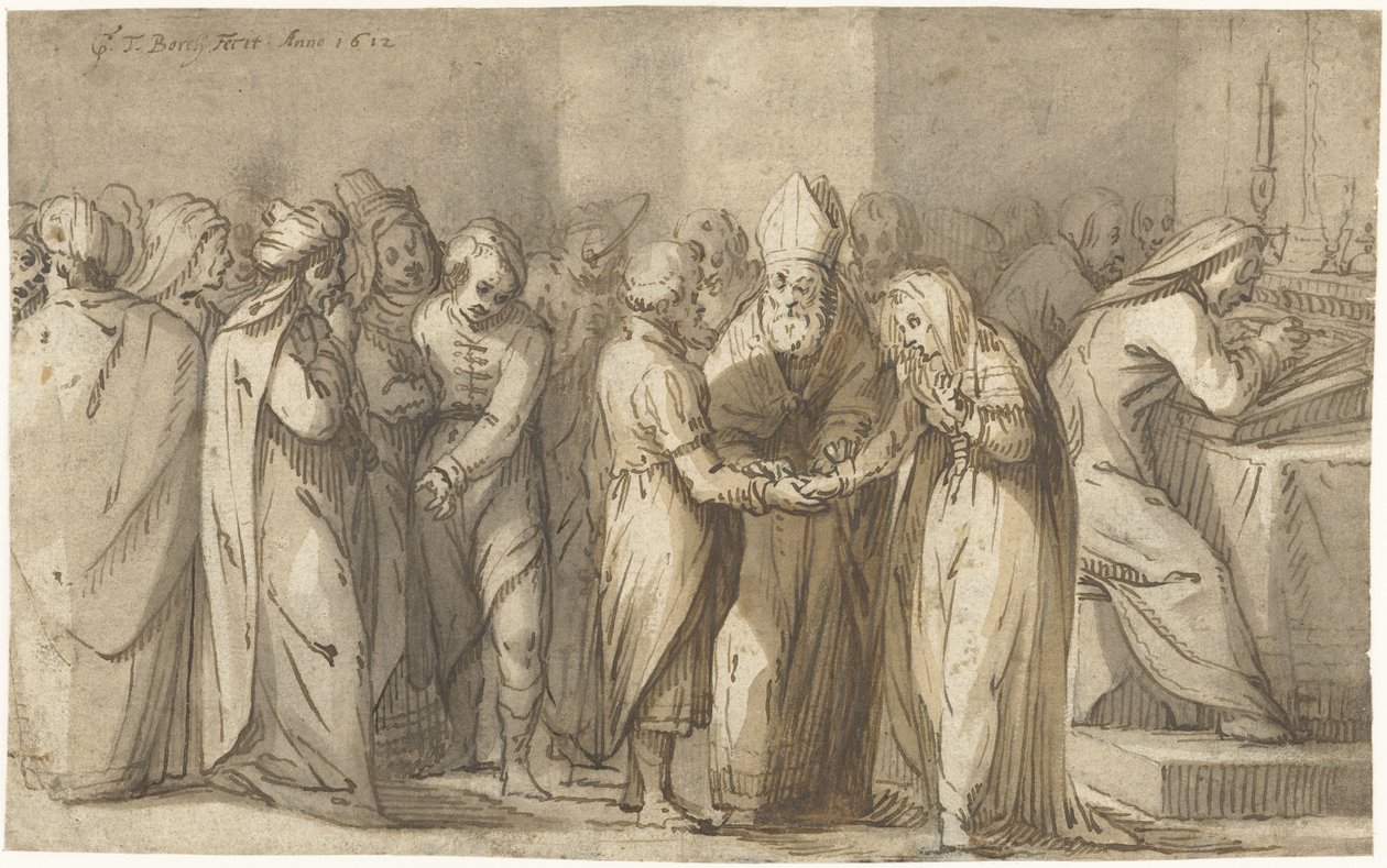 Die Trauung der Jungfrau Maria von Gerard ter Borch