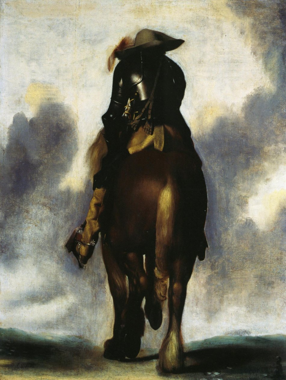Mann zu Pferd, von hinten gesehen von Gerard ter Borch