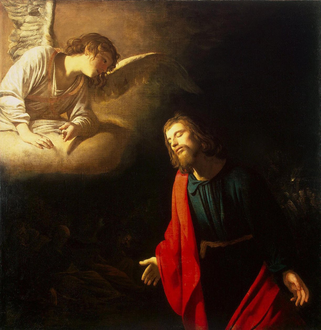 Christus im Garten Gethsemane (Die Agonie im Garten) von Gerard van Honthorst