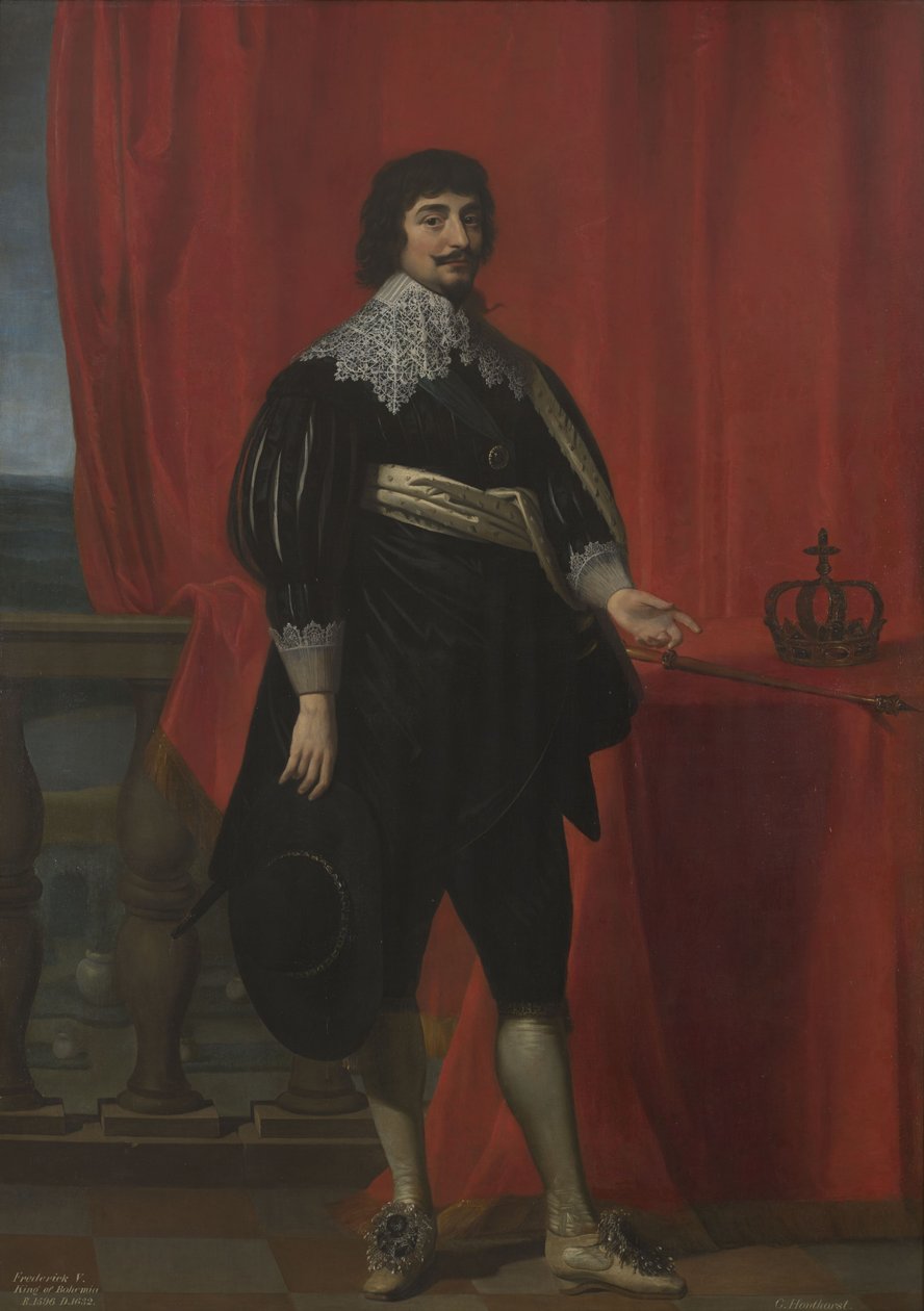 Porträt von Friedrich V., König von Böhmen (1596-1632) von Gerard van Honthorst