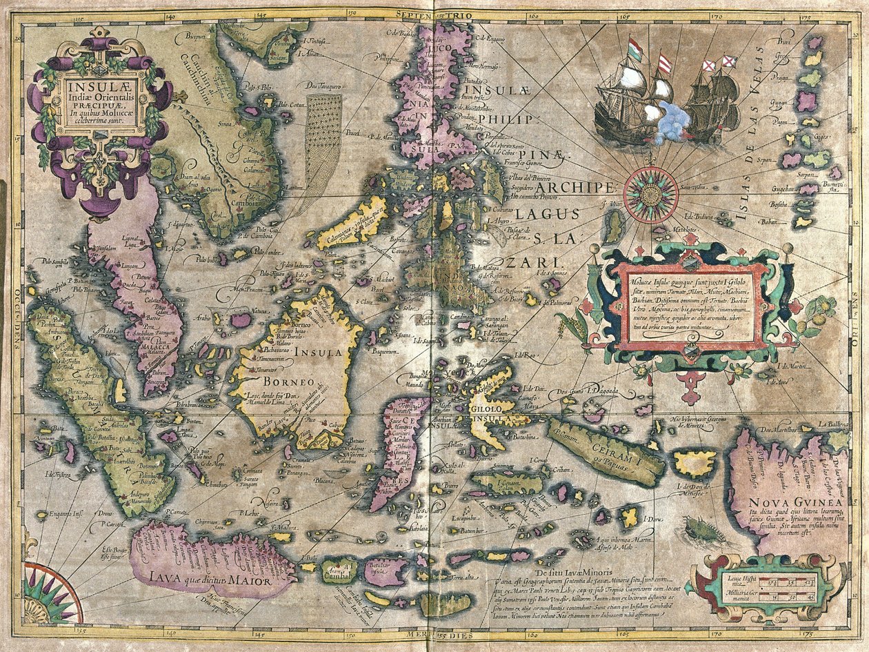 Ostindien mit Borneo und Philippinen von Gerardus Mercator