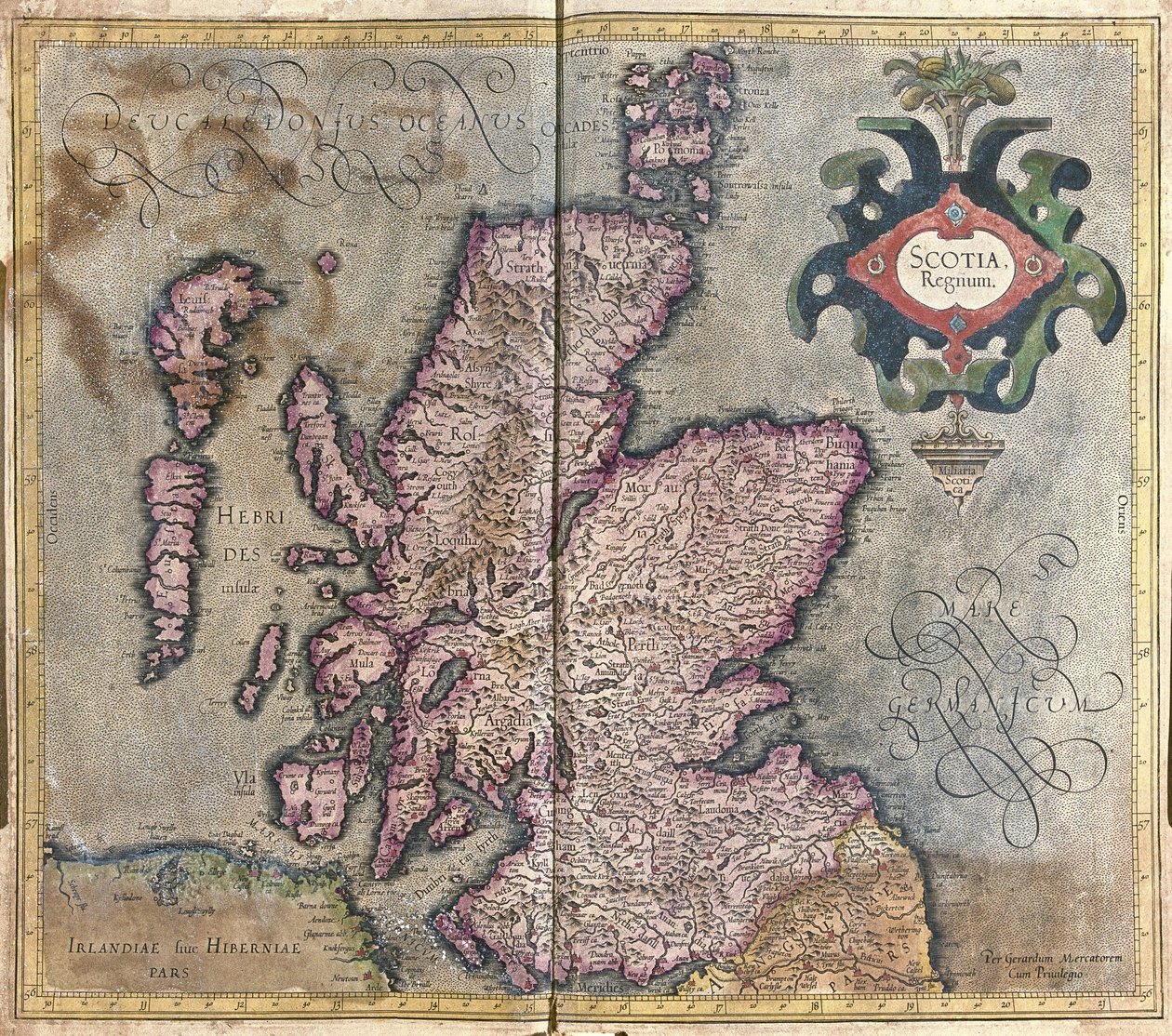 Schottland, Großbritannien von Gerardus Mercator