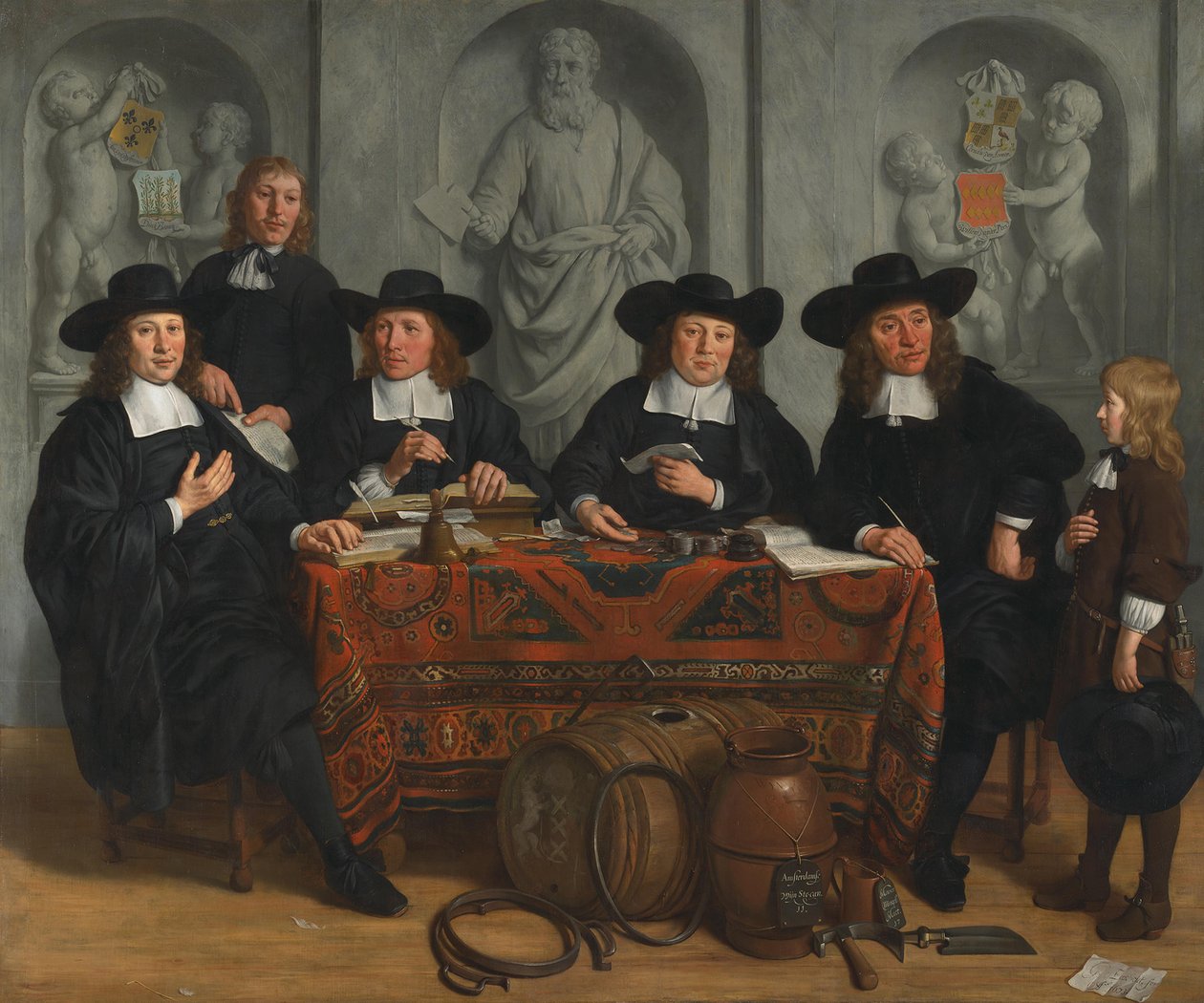 Die Vorsteher der Küfer- und Weinverlegergilde von Gerbrand van den Eeckhout