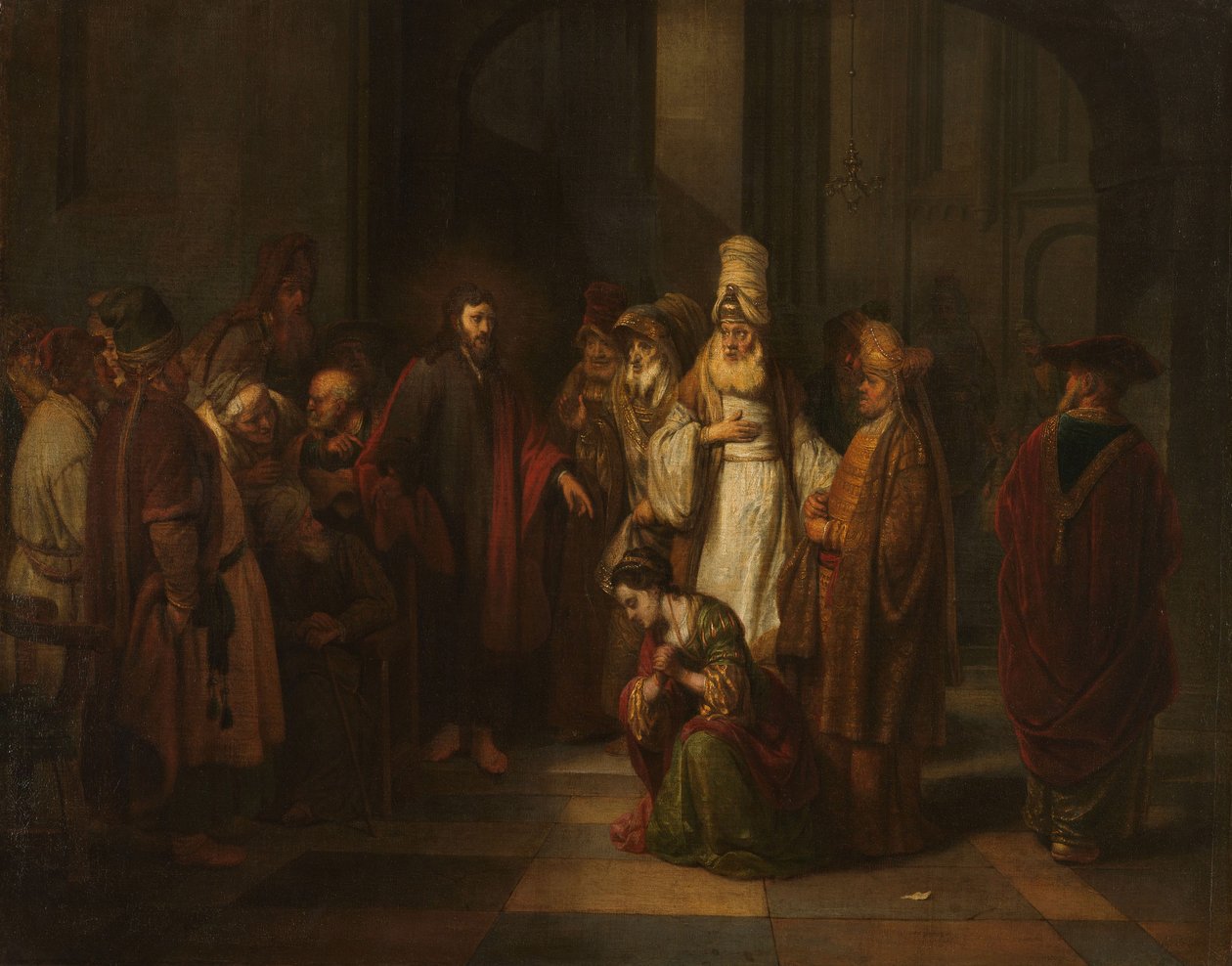 Christus und die Ehebrecherin von Gerbrandt van den Eeckhout