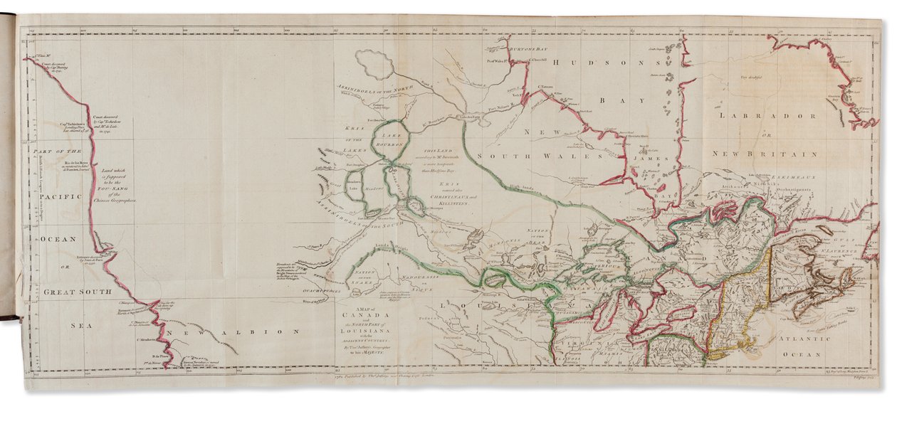 Reisen von Asien nach Amerika, um die Entdeckungen der Nordwestküste Amerikas abzuschließen, London: Thomas Jefferys von Gerhard Friedrich Müller