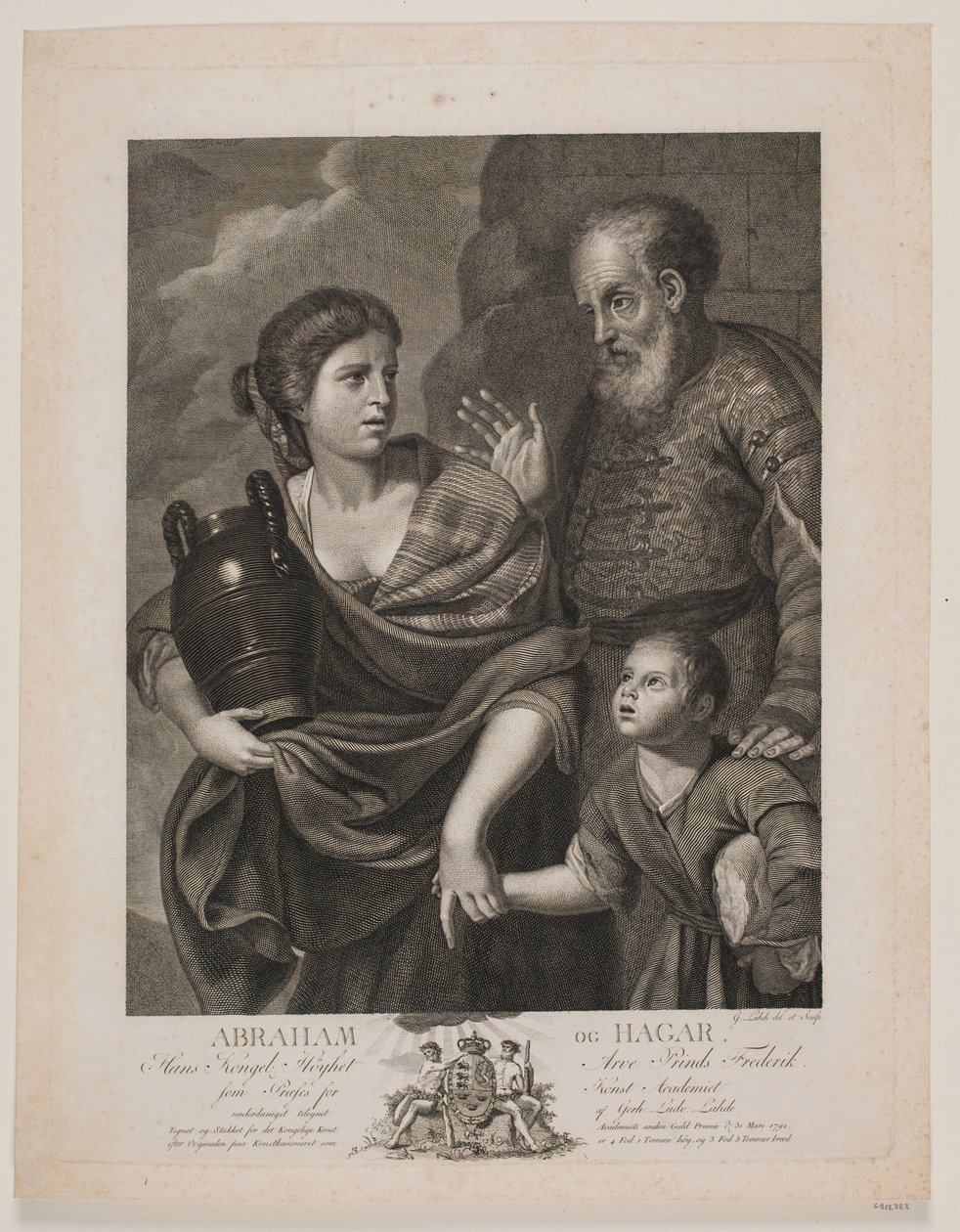 Abraham und Hagar von Gerhard Ludvig Lahde