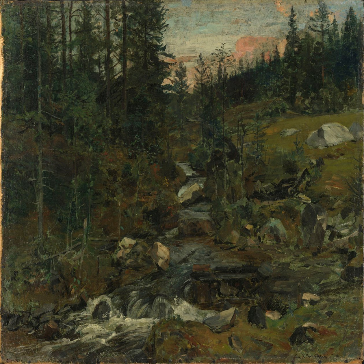 Bach bei Øylo von Gerhard Munthe