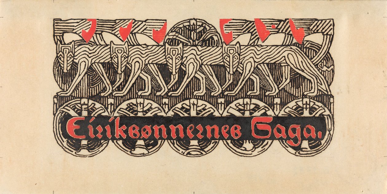 Für Snorre Sturlason, Königssagas, Kristiania 1899 von Gerhard Munthe