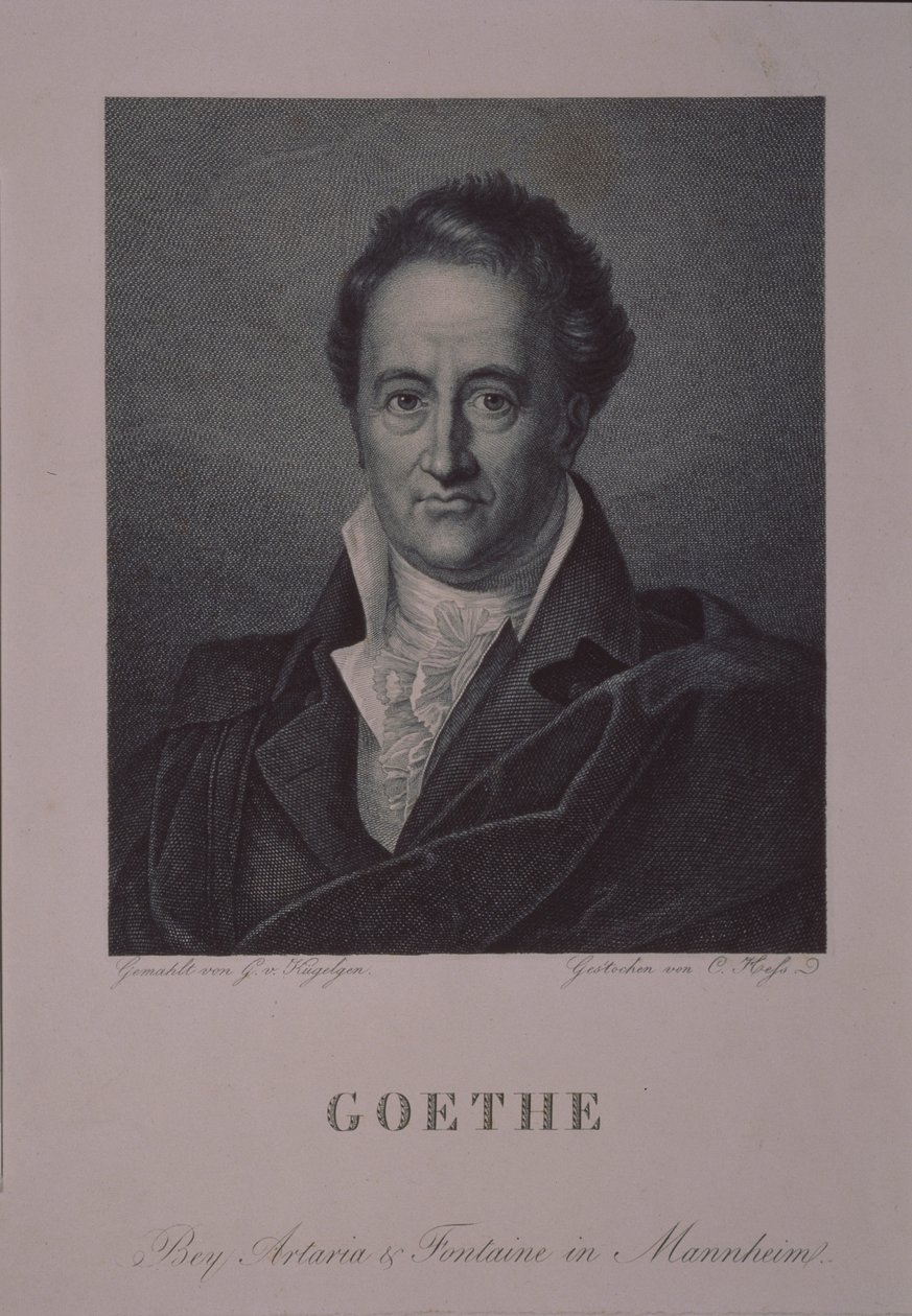 Porträt des Autors Johann Wolfgang von Goethe 1749-1832 von Gerhard von Kügelgen