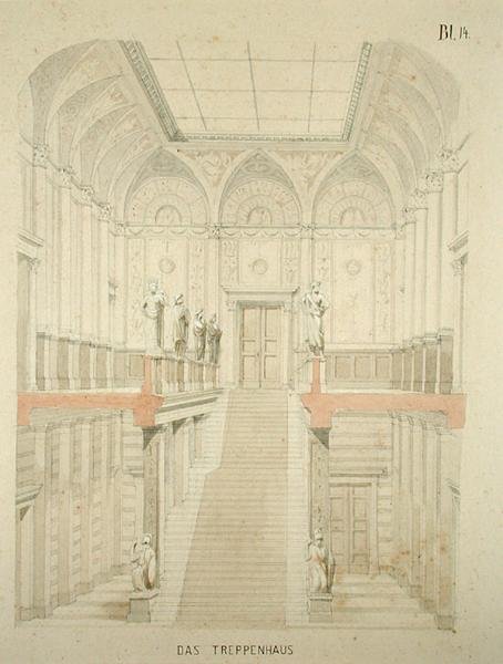 Entwurf für eine Galerie in der Kunsthalle von German School