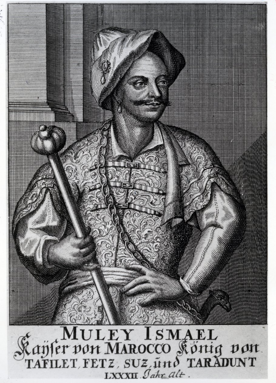 Moulay Ismail Ibn Sharif, 1719 von German School